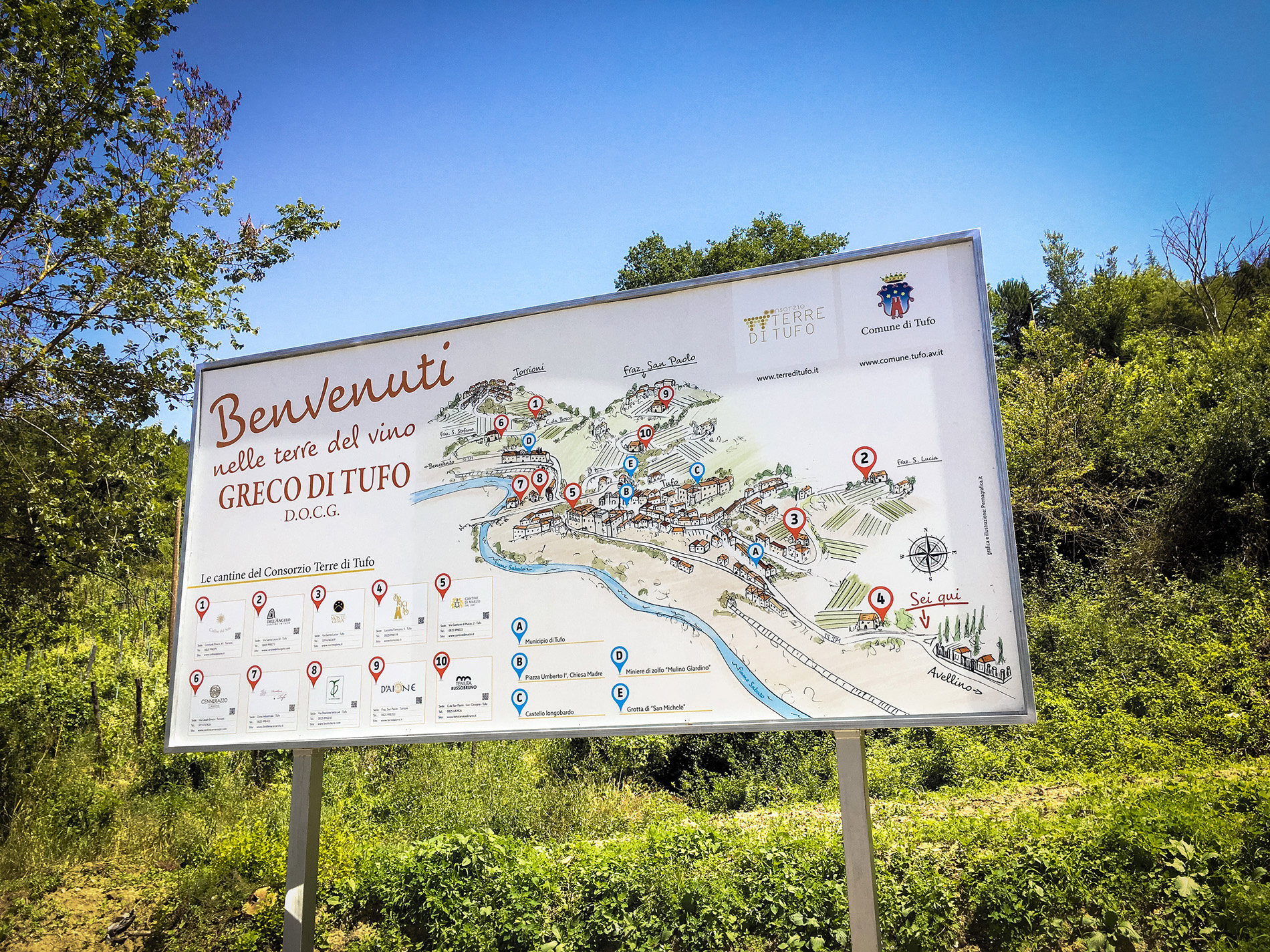 Mappa turistica vino 1