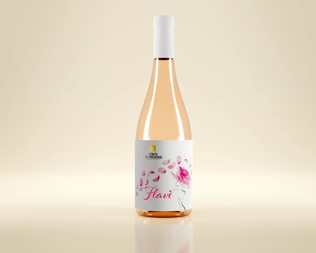 Etichetta flave tenuta de gregorio
